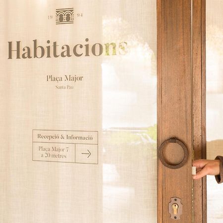 Habitacions Placa Major Santa Pau Exteriör bild